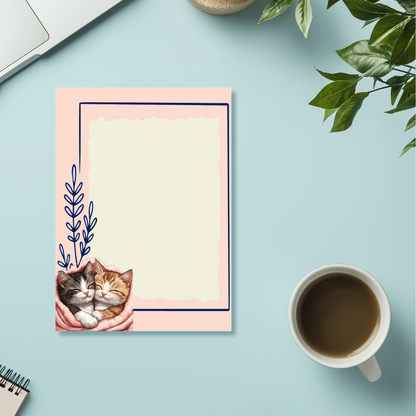 Cozy Kitty Memo Pad – Pink Dreams Collection