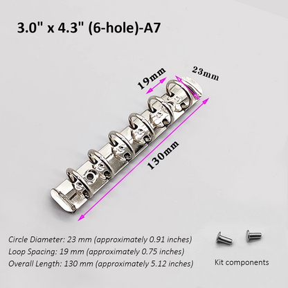 Refillable Notebook Binder Rings