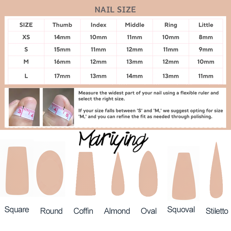 $2 each pair Handmade Press on Nail -Tiktok Live Sale Link