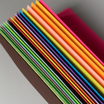 20-Color Fluorescent Origami Paper – 100 Sheets