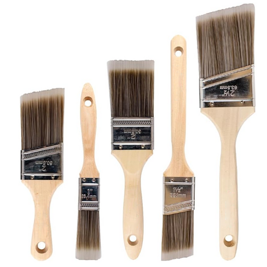 Soft Bristle Flat Paint Brush-5pack