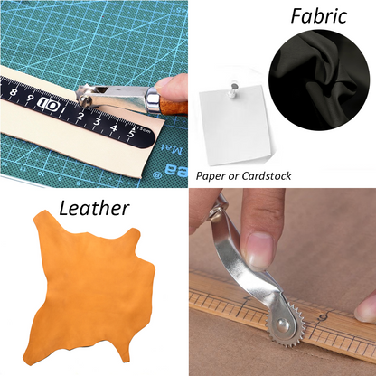 Leather Marking & Stitch Spacing Wheel-Leather & Fabric Craft Tool