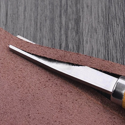 French Style Wide Mouth Skiving Tool, Leather Edge Bevelers Tool, Leathercraft Tool