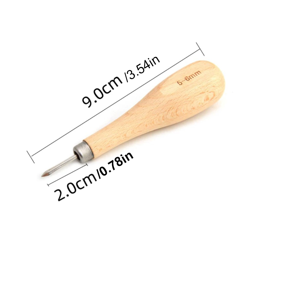 Scratch Awl with Hardwood Handle