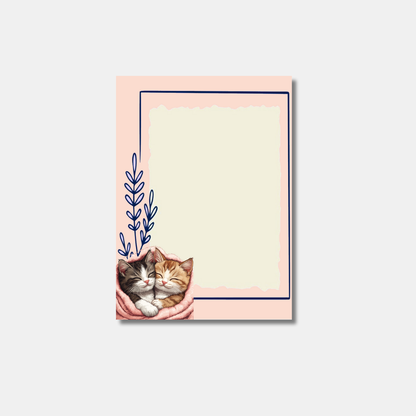 Cozy Kitty Memo Pad – Pink Dreams Collection