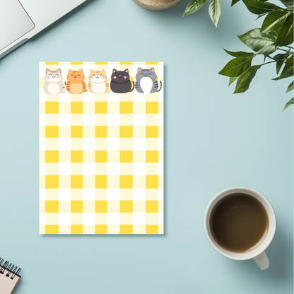 Sunny Paws Cat Yellow NotePads