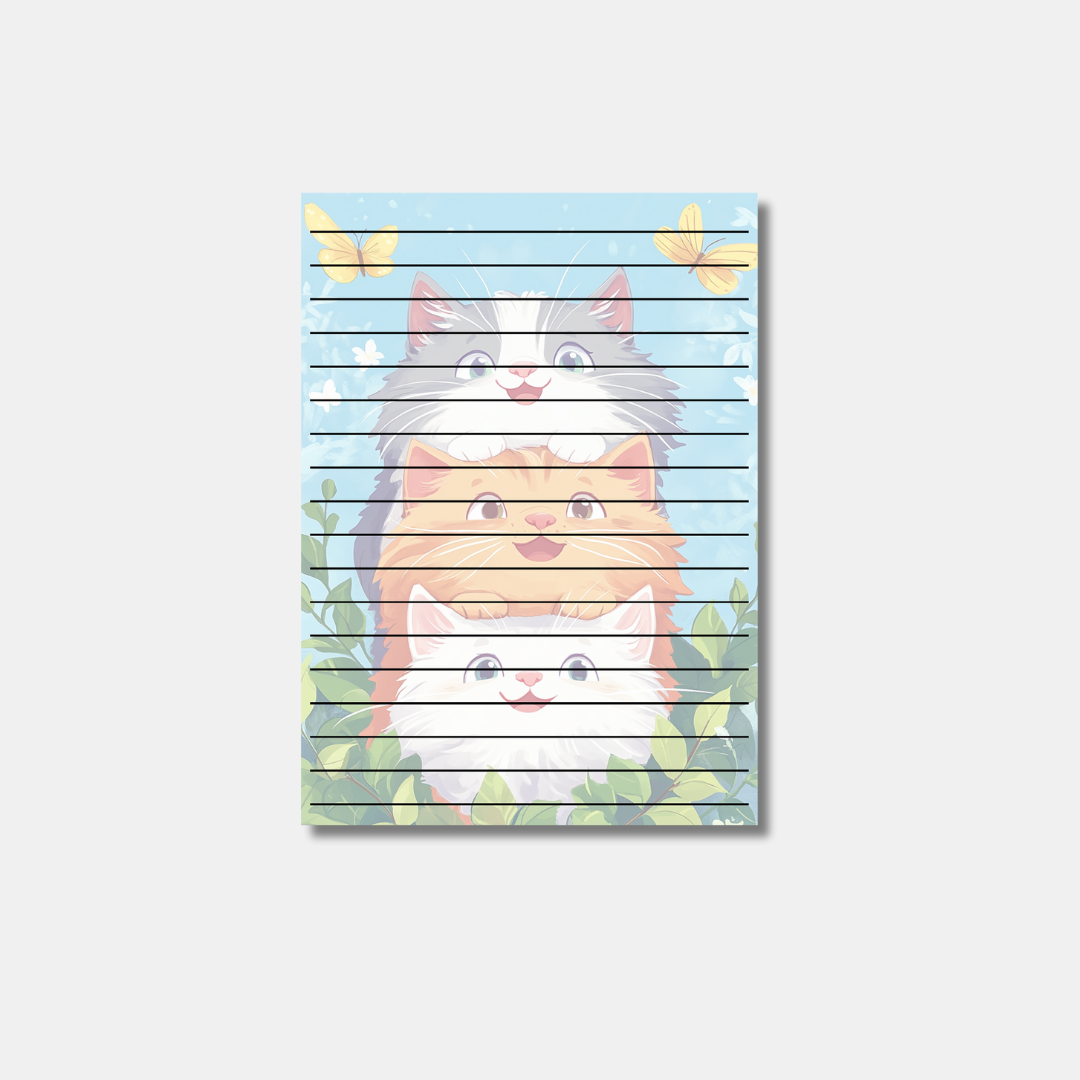 Chubby Cat Garden Note Pad