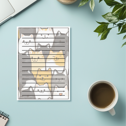 Lazy Cat Memo Pad