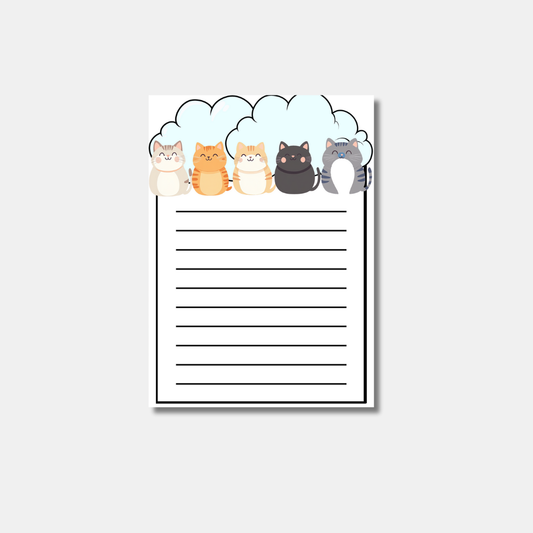 Chubby Kitty Notes Pad