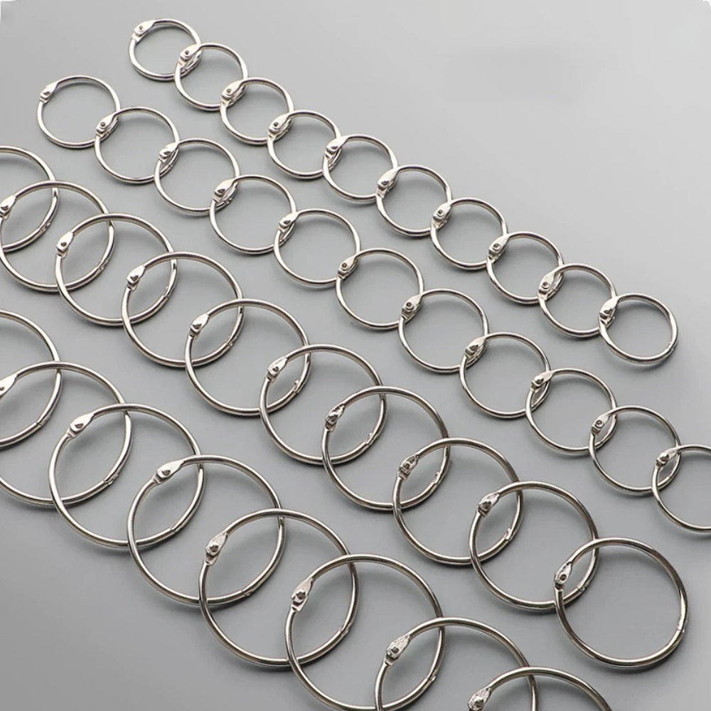 Loose Leaf Binder Rings-40pack