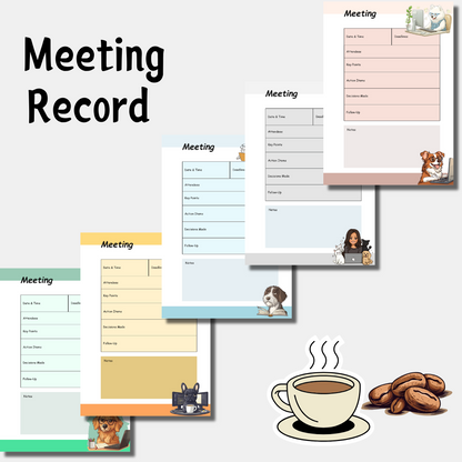 A6 SIze Notepads for Record