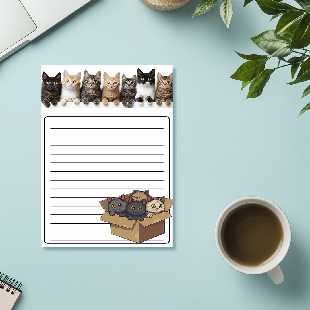 Purrfectly Organized Cat-Themed Notepads