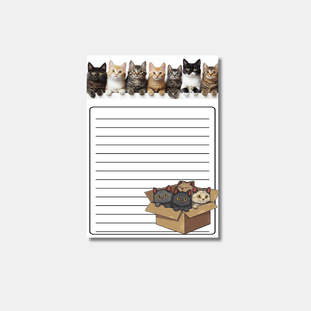 Purrfectly Organized Cat-Themed Notepads