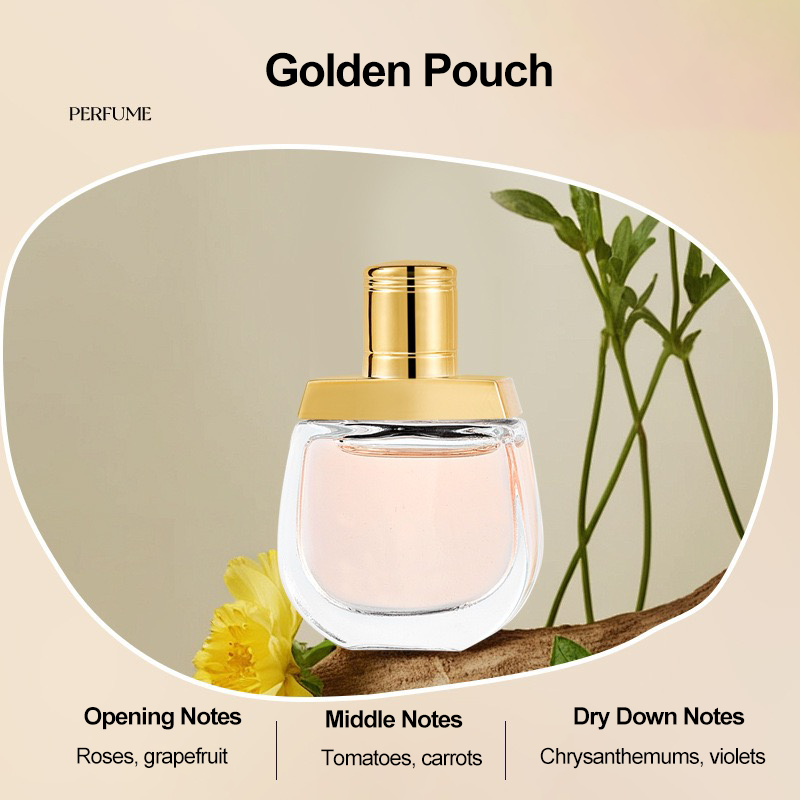 Golden Pouch | Mini Perfume Sample – Fruity Floral Amber